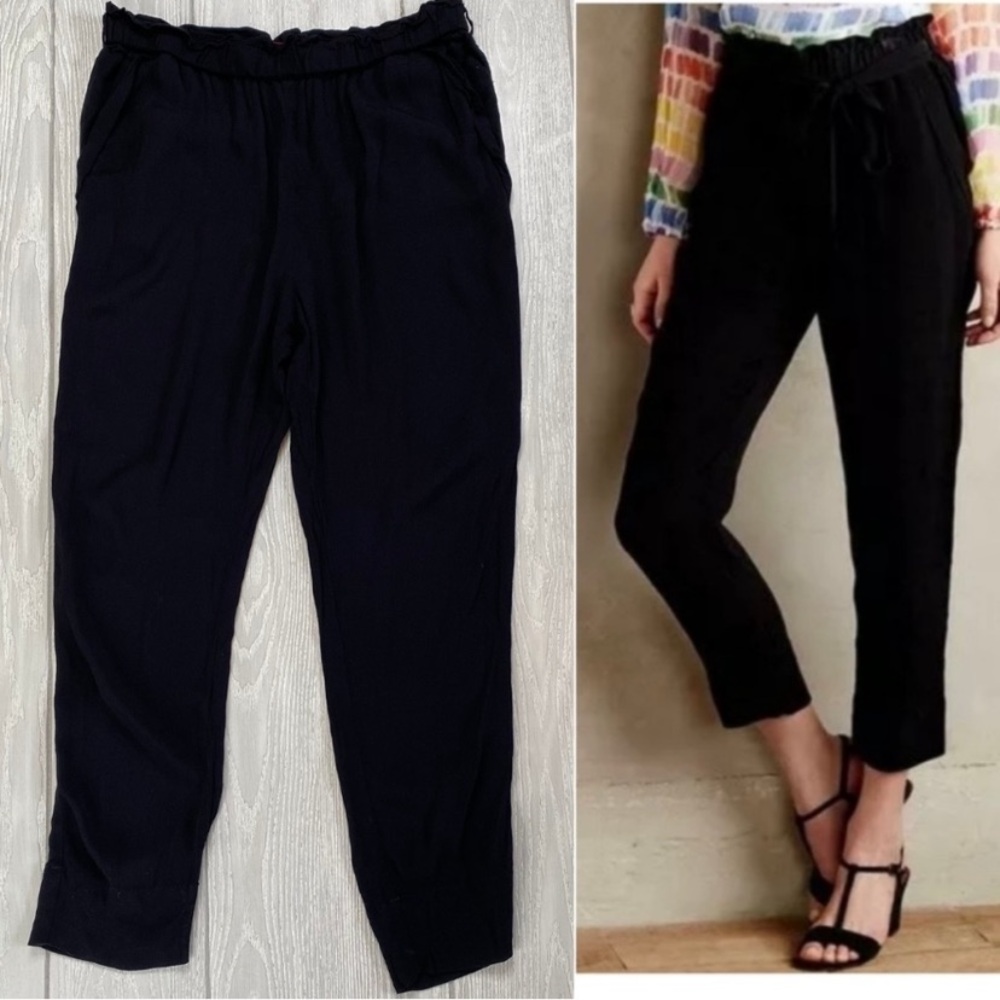 Women’s Anthropologie Cartonnier pull on viscose/rayon high rise pants M